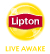 ロゴ：Lipton LIVE AWAKE