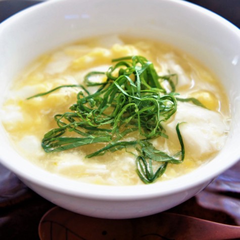 豆腐のとろとろ卵あんかけ