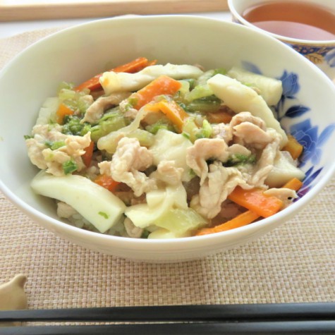 はんぺんの中華丼