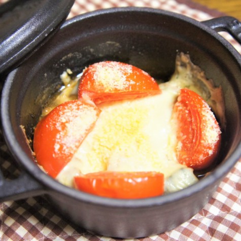 鯖味噌煮缶のチーズ焼き