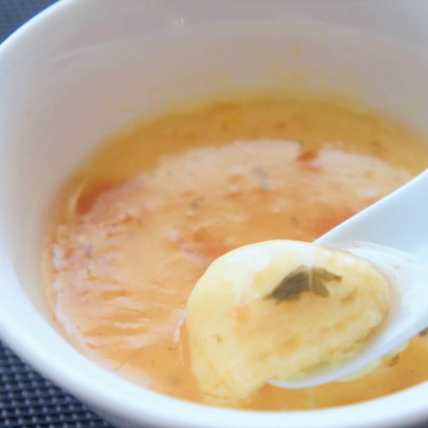 梅だれの冷製茶わん蒸し