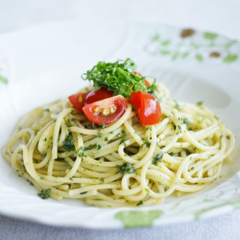 青じそのジェノバソーススパゲティ