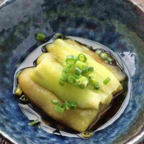 レンジ蒸し茄子