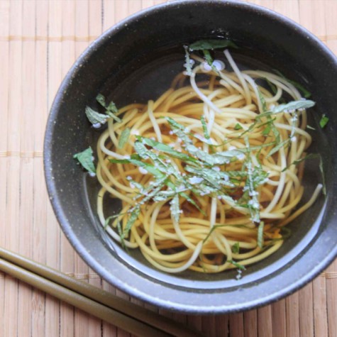 しそと生姜の冷やしそうめん汁