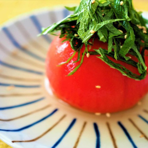 トマトの和風出汁マリネ