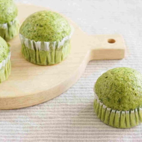 青菜の蒸しパン