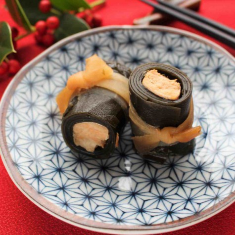鮭の昆布巻き