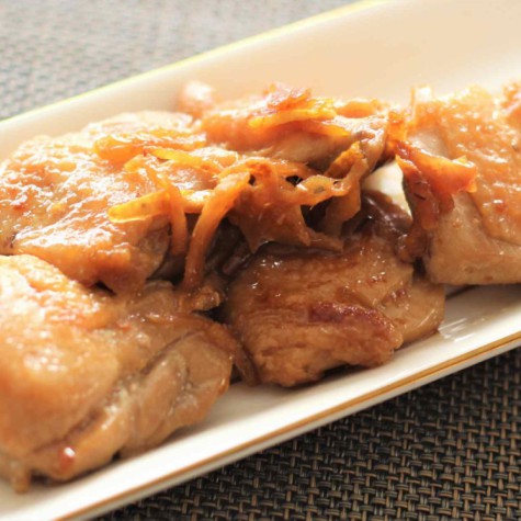 ゆず生姜の照り焼きチキン