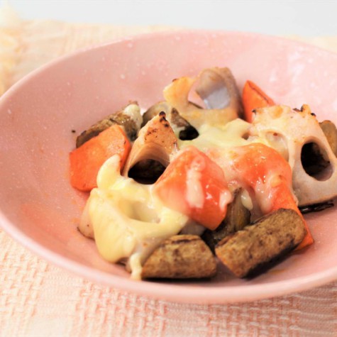 根菜のマヨチーズ焼き