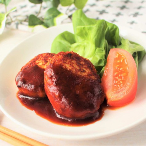 白身魚とはんぺんのふんわりハンバーグ