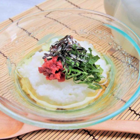 冷やし梅茶漬けがゆ