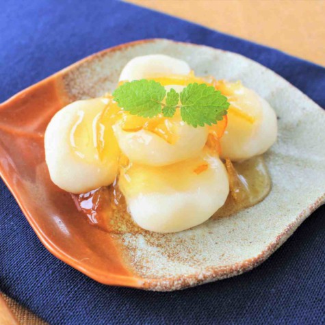 豆乳白玉の柚子茶かけ