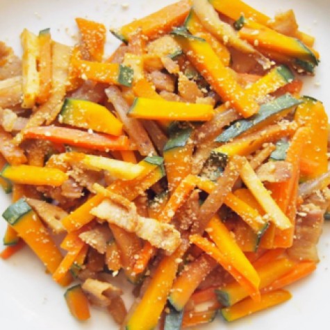 かぼちゃの五目きんぴら