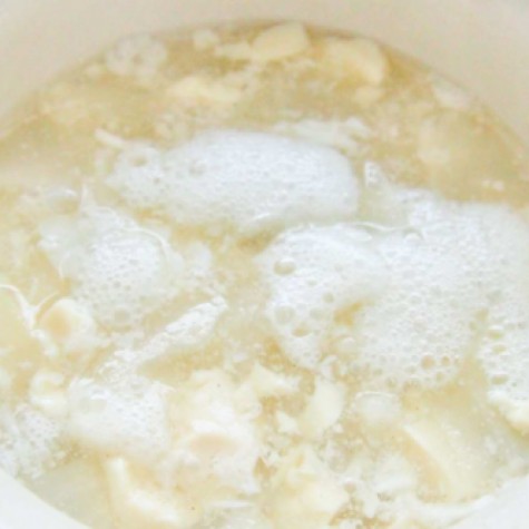 豆腐とかぶの淡雪スープ