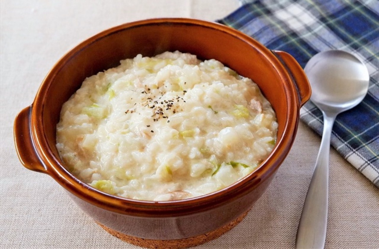 白菜とツナの味噌クリームリゾットの作り方 | 管理栄養士が解説