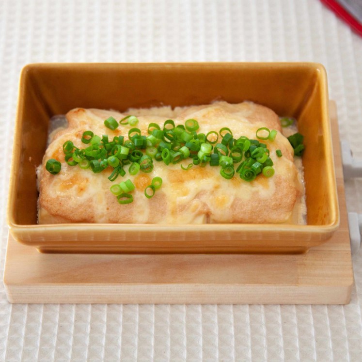 豆腐の明太チーズ焼き