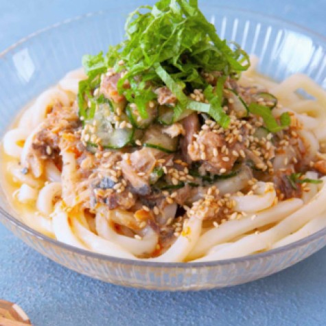 さばの冷や汁風うどん