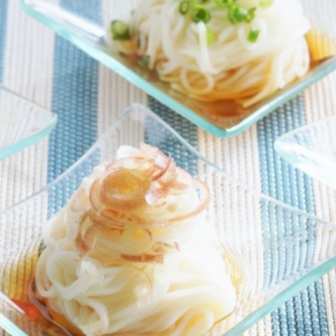 ４種の薬味の一口そうめん